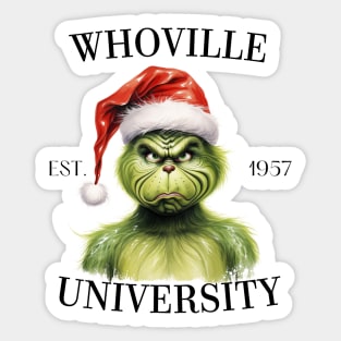 Grinch Xmas Sticker